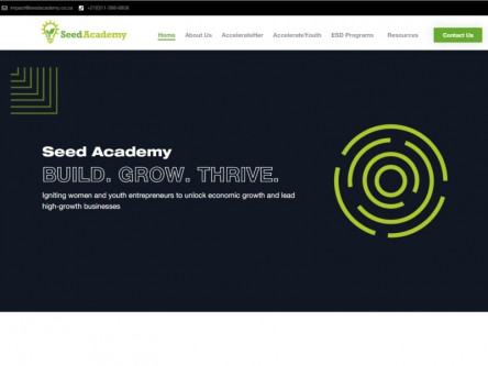 Seed Academy homepage