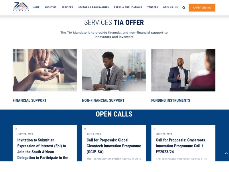 Technology Innovation Agency (TIA) Business Grant