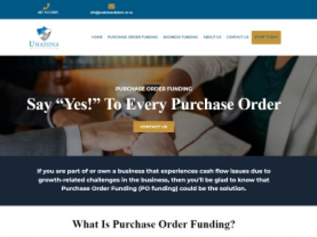 Unahina Solutions homepage